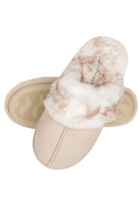 Jessica Simpson Women's Comfy Faux Fur House Slipper