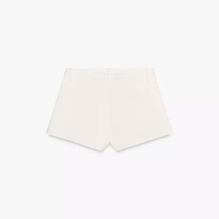 white tailored shorts